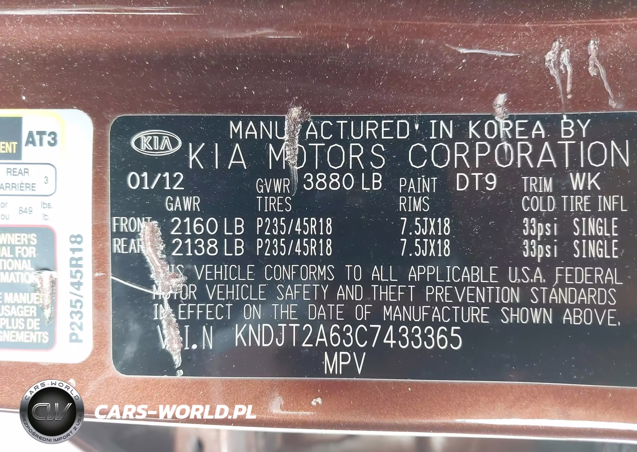2012 Kia Soul ! VIN:KNDJT2A63C7433365 - 9