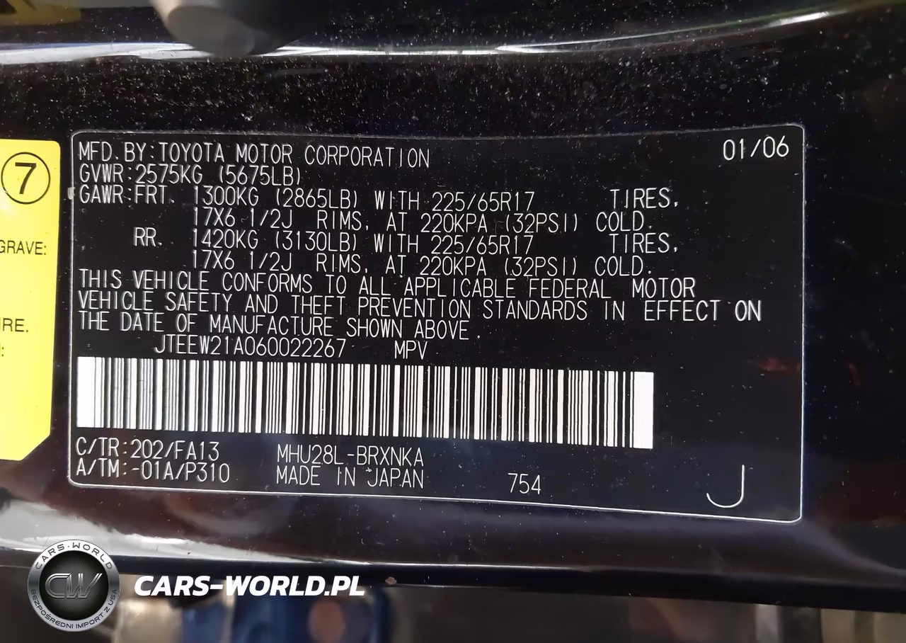 2006 Toyota Highlander Hybrid V6 VIN:JTEEW21A060022267 - 9