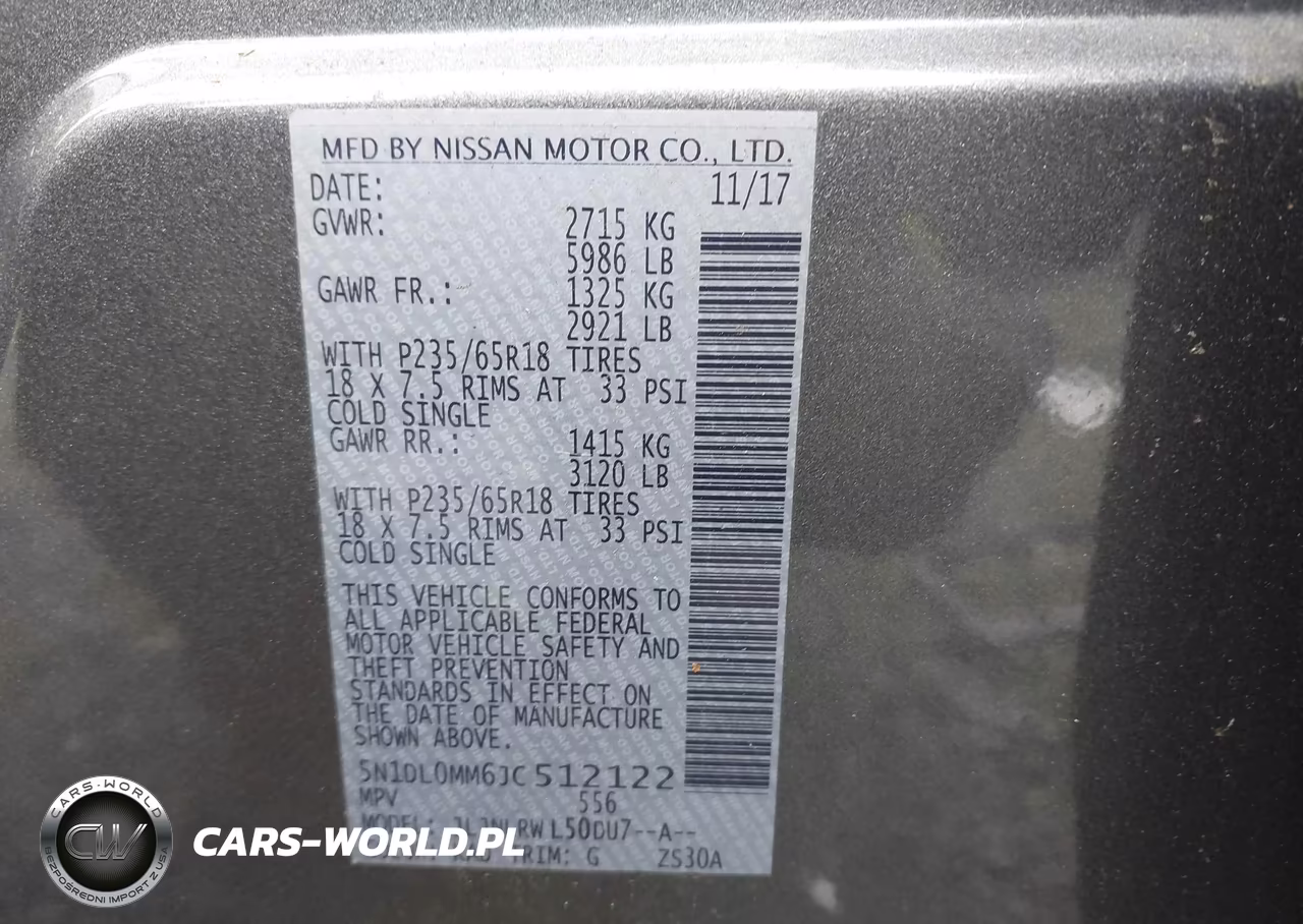 2018 Infiniti Qx60 VIN:5N1DL0MM6JC512122 - 9