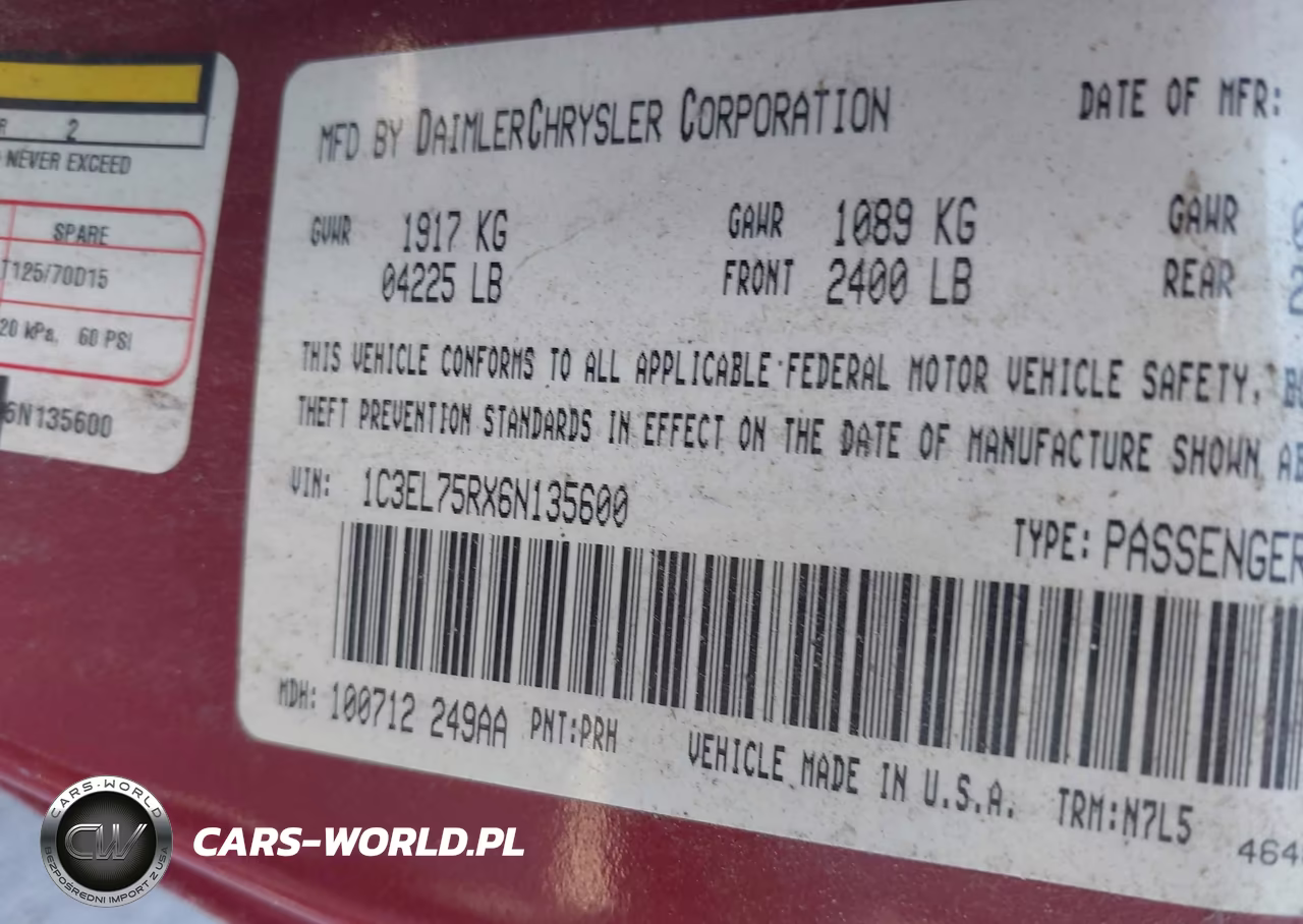 2006 Chrysler Sebring Gtc VIN:1C3EL75RX6N135600 - 9