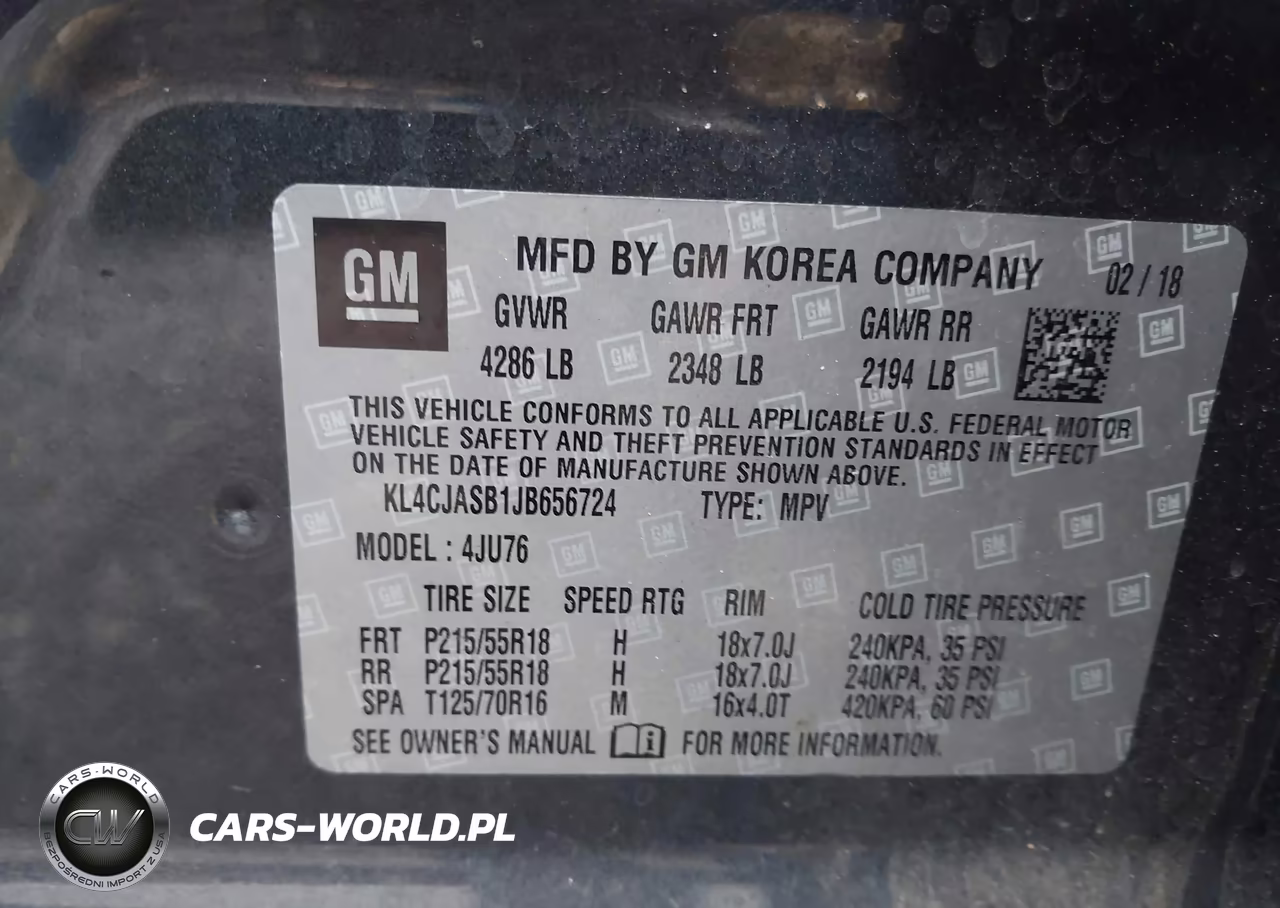 2018 Buick Encore Preferred VIN:KL4CJASB1JB656724 - 9
