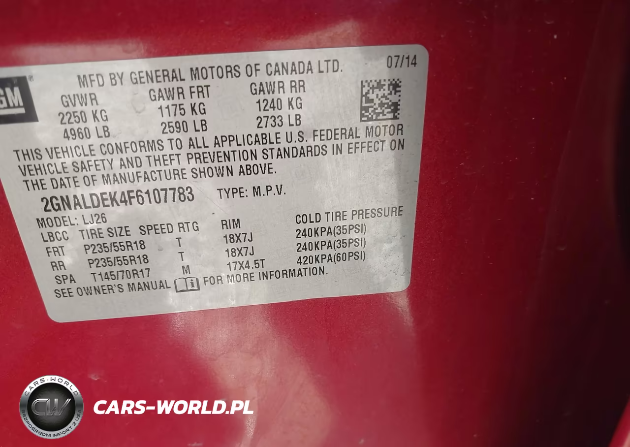 2015 Chevrolet Equinox Ltz VIN:2GNALDEK4F6107783 - 9