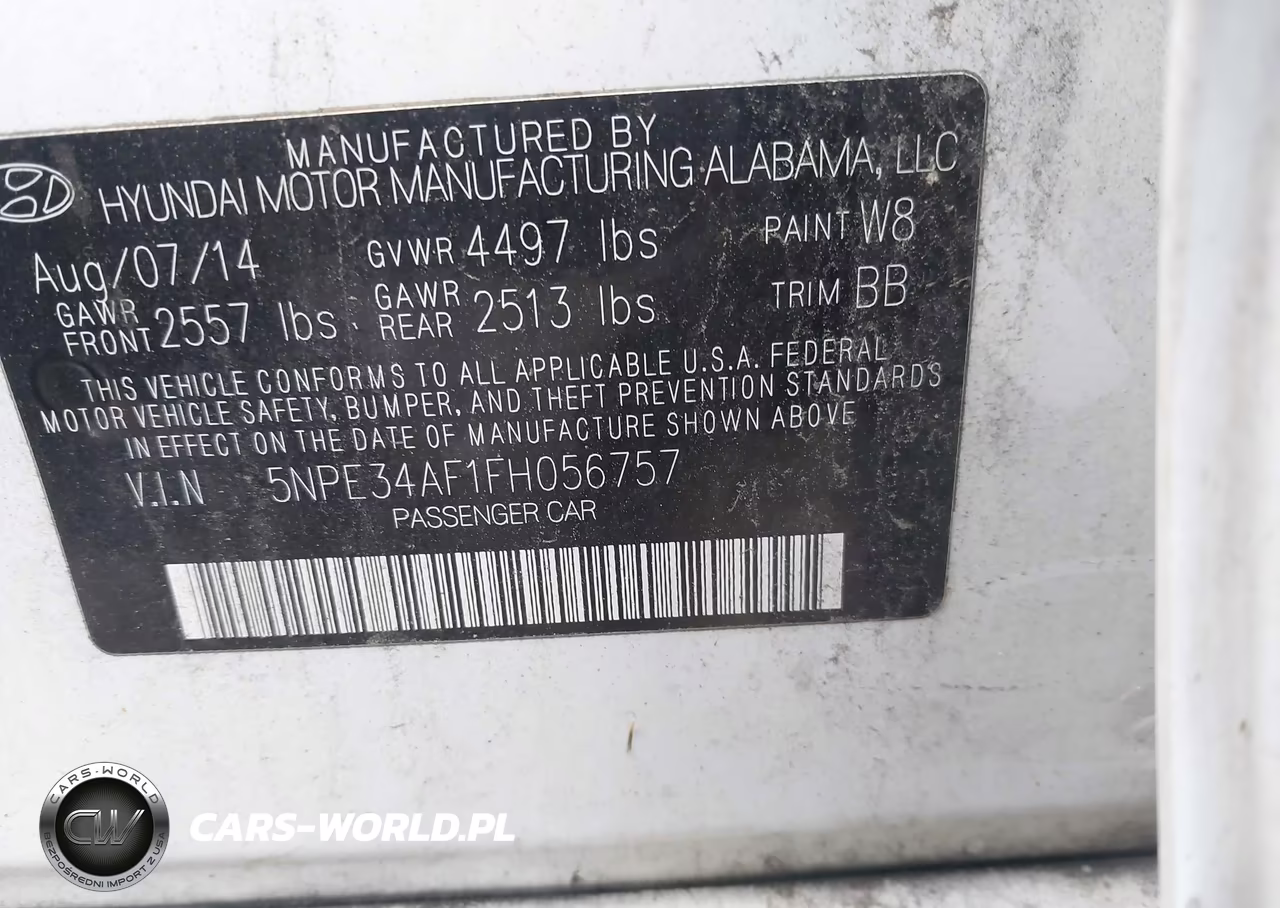 2015 Hyundai Sonata 2.4L Sport VIN:5NPE34AF1FH056757 - 9