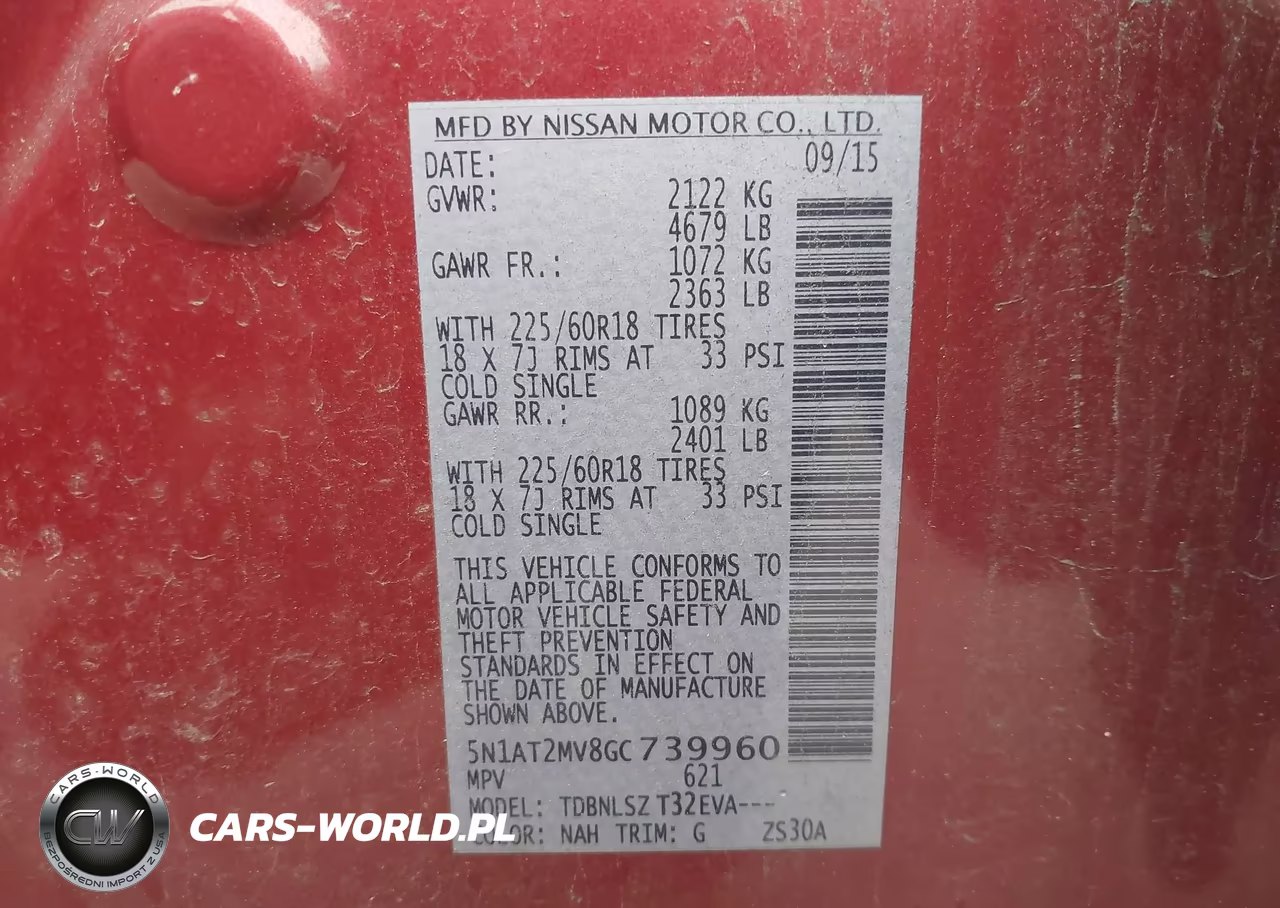 2016 Nissan Rogue Sl VIN:5N1AT2MV8GC739960 - 9