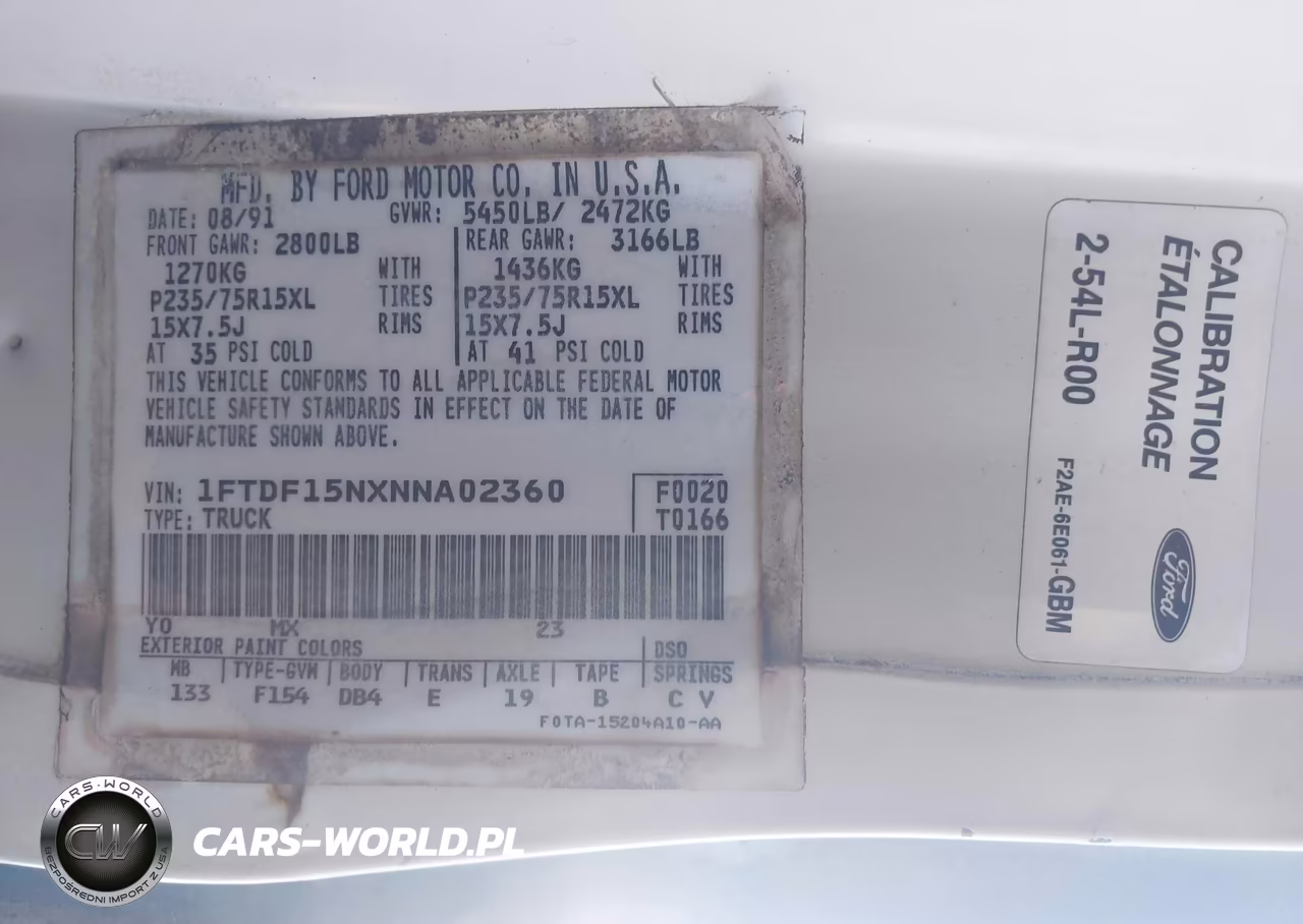 1992 Ford F150 VIN:1FTDF15NXNNA02360 - 9