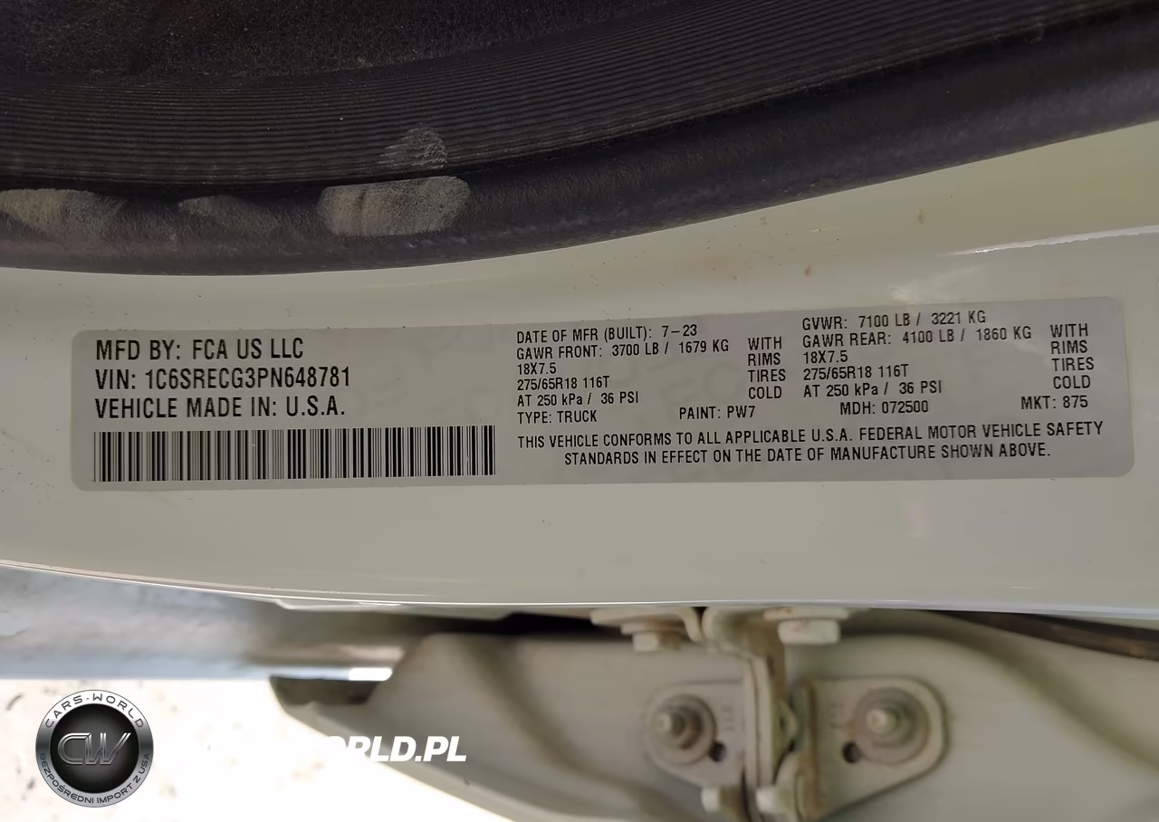 2023 Ram 1500 Tradesman 4X2 6'4 Box VIN:1C6SRECG3PN648781 - 9