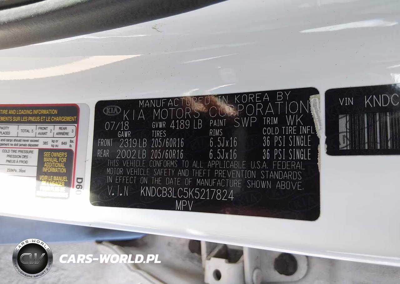 2019 Kia Niro Lx VIN:KNDCB3LC5K5217824 - 9