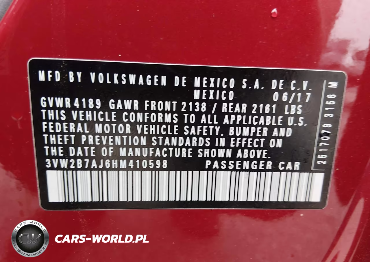2017 Volkswagen Jetta 1.4T S VIN:3VW2B7AJ6HM410598 - 9