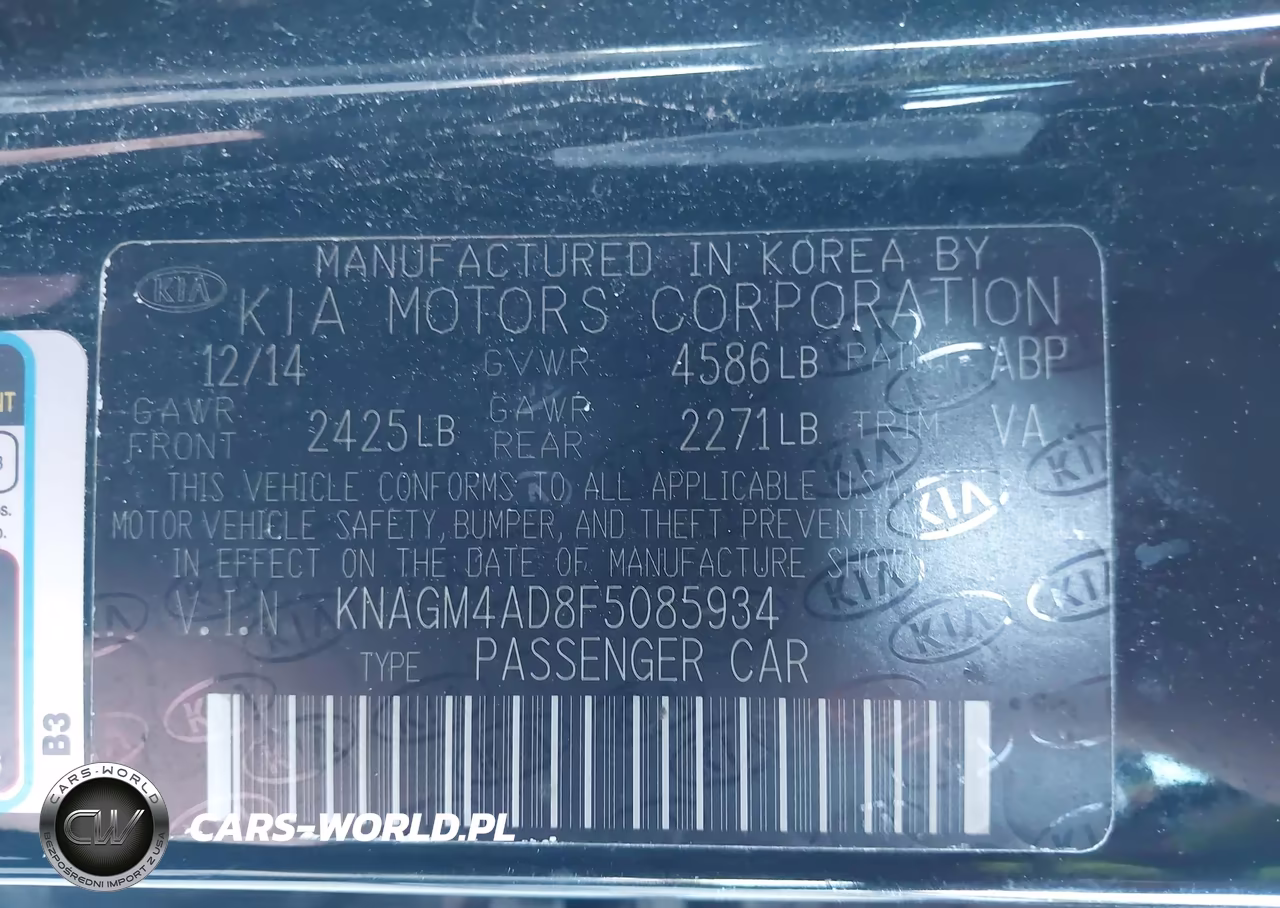 2015 Kia Optima Hybrid VIN:KNAGM4AD8F5085934 - 9