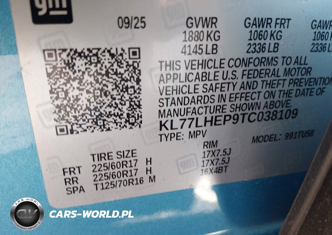 2026 Chevrolet Trax Fwd Lt VIN:KL77LHEP9TC038109 - 9