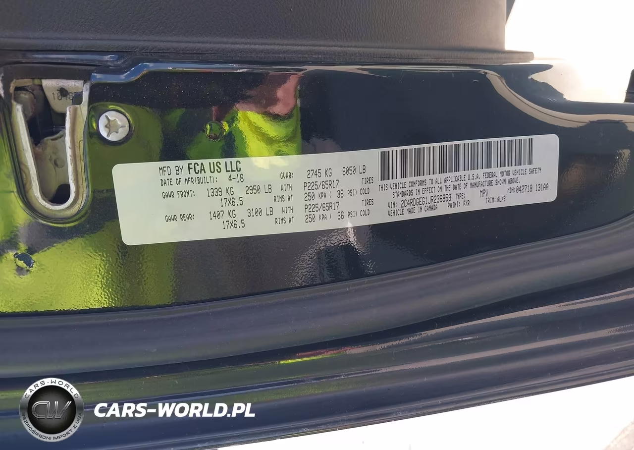 2018 Dodge Grand Caravan Gt VIN:2C4RDGEG1JR236853 - 9