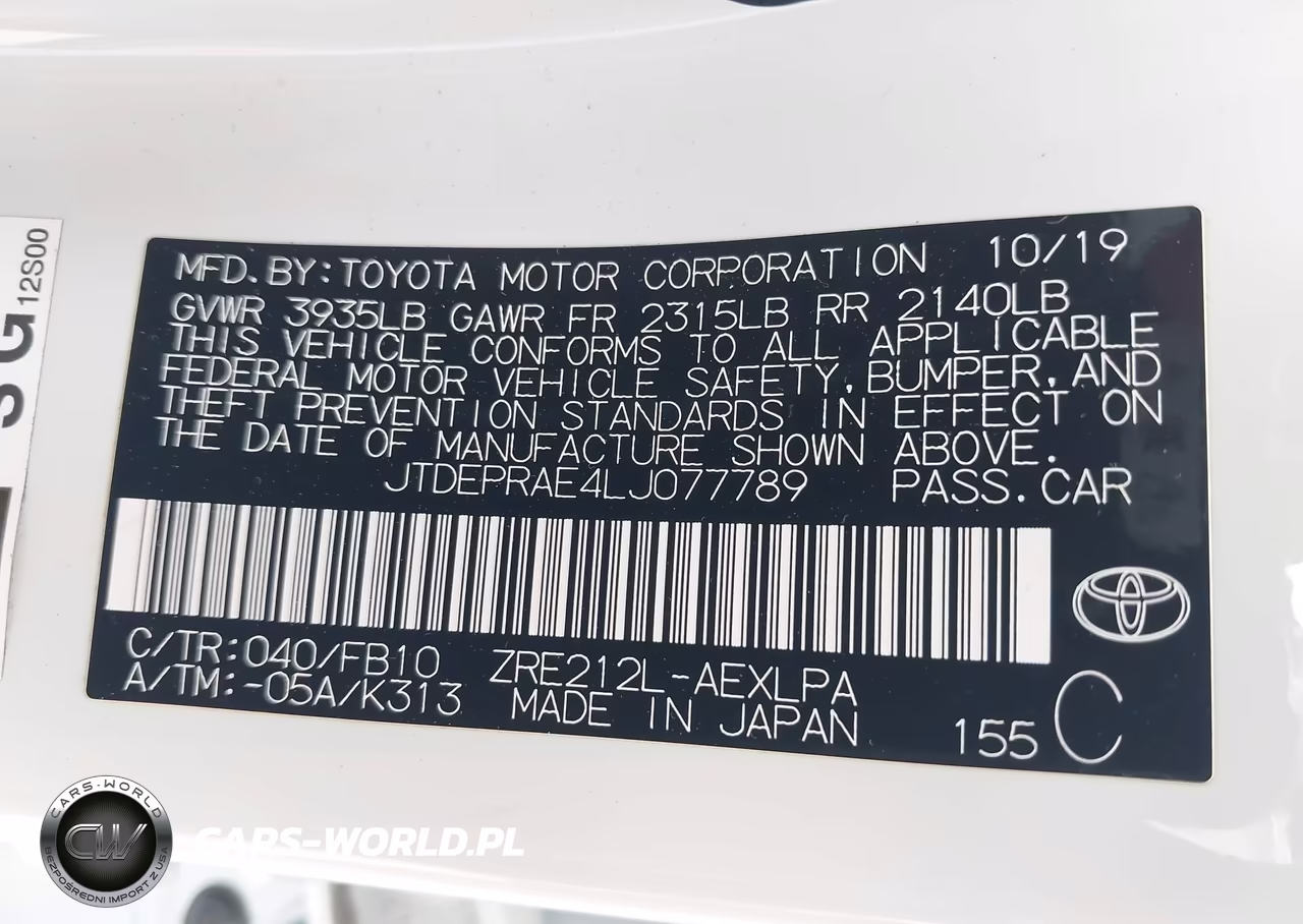 2020 Toyota Corolla Le VIN:JTDEPRAE4LJ077789 - 9
