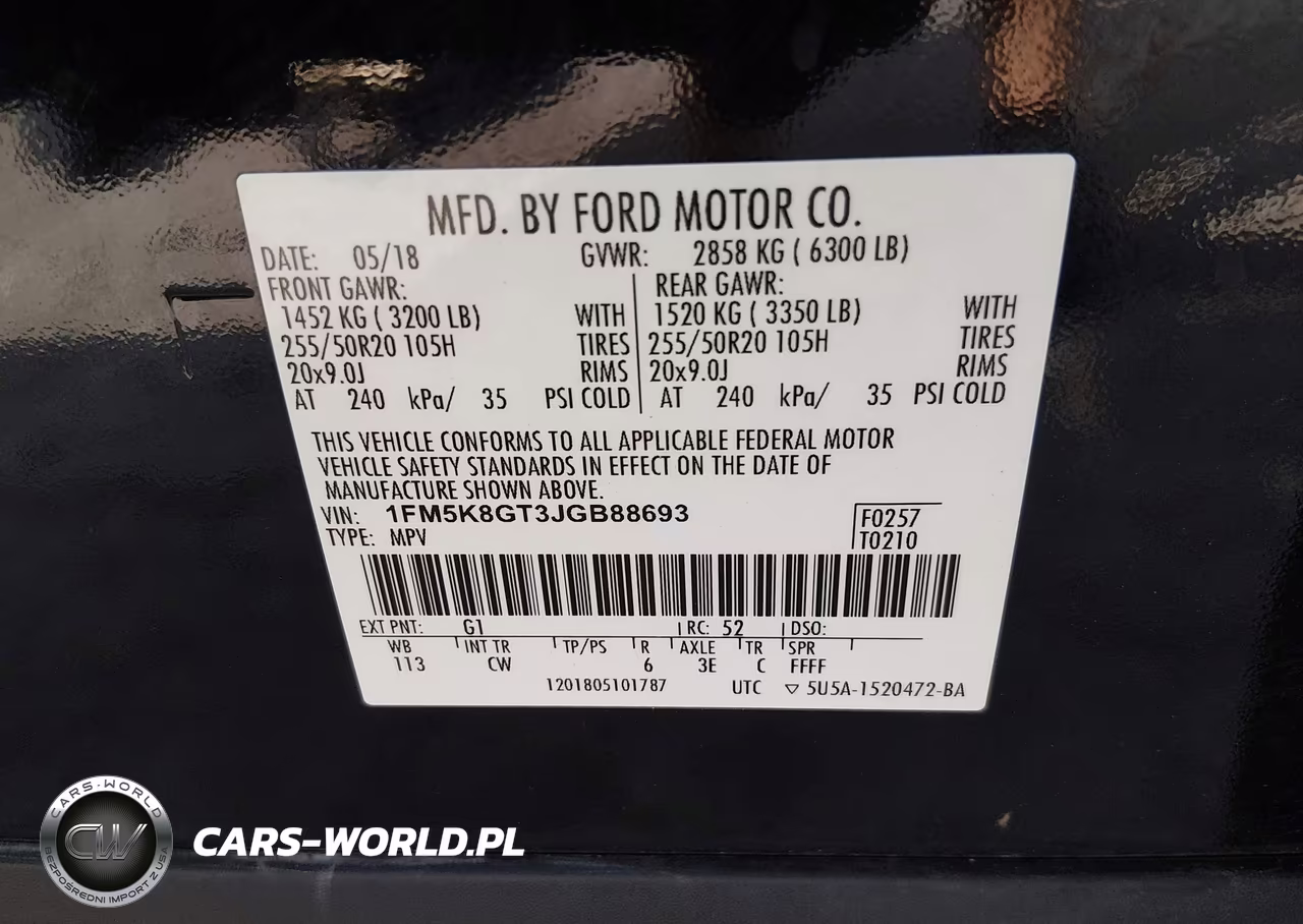 2018 Ford Explorer Sport VIN:1FM5K8GT3JGB88693 - 9