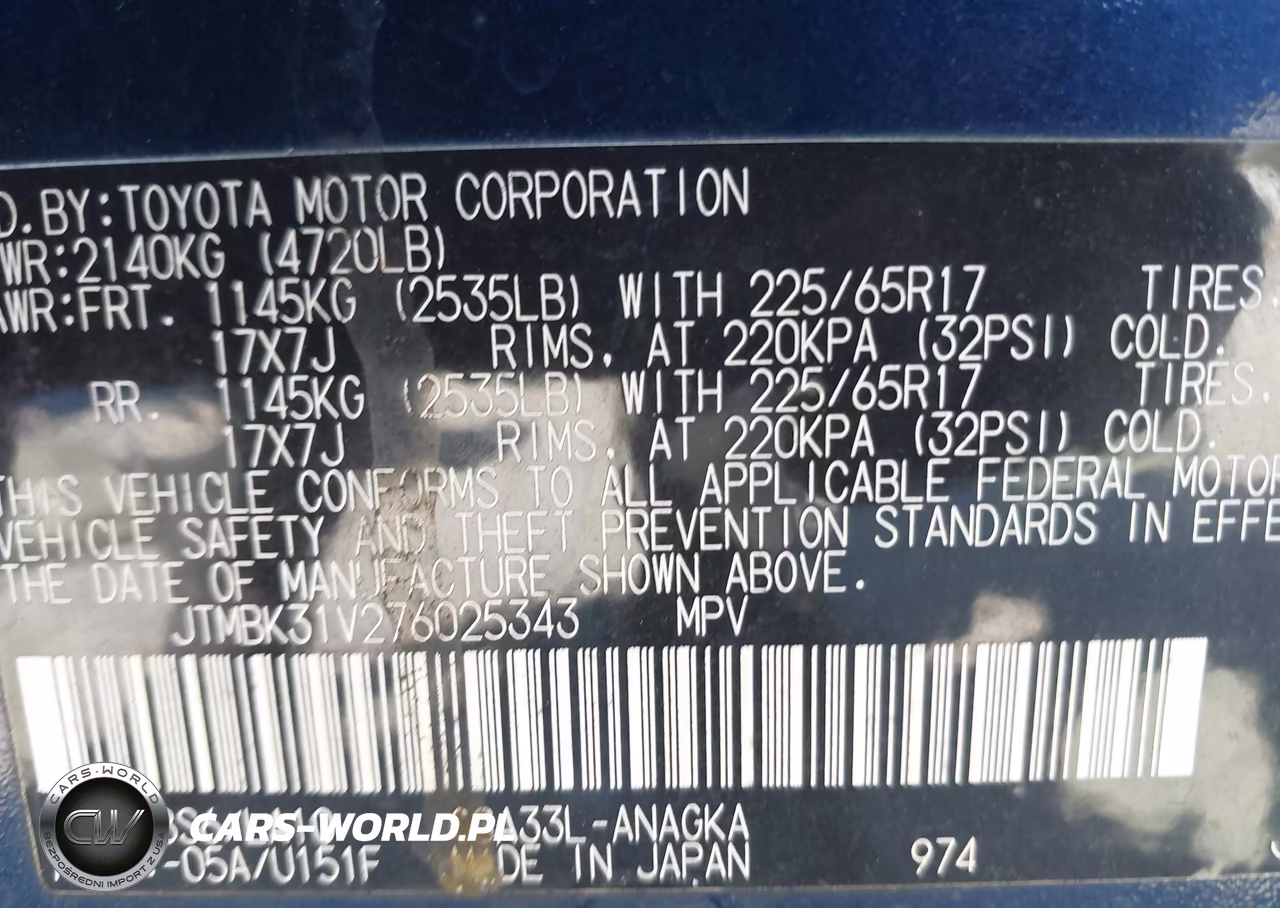 2007 Toyota Rav4 Limited V6 VIN:JTMBK31V276025343 - 9