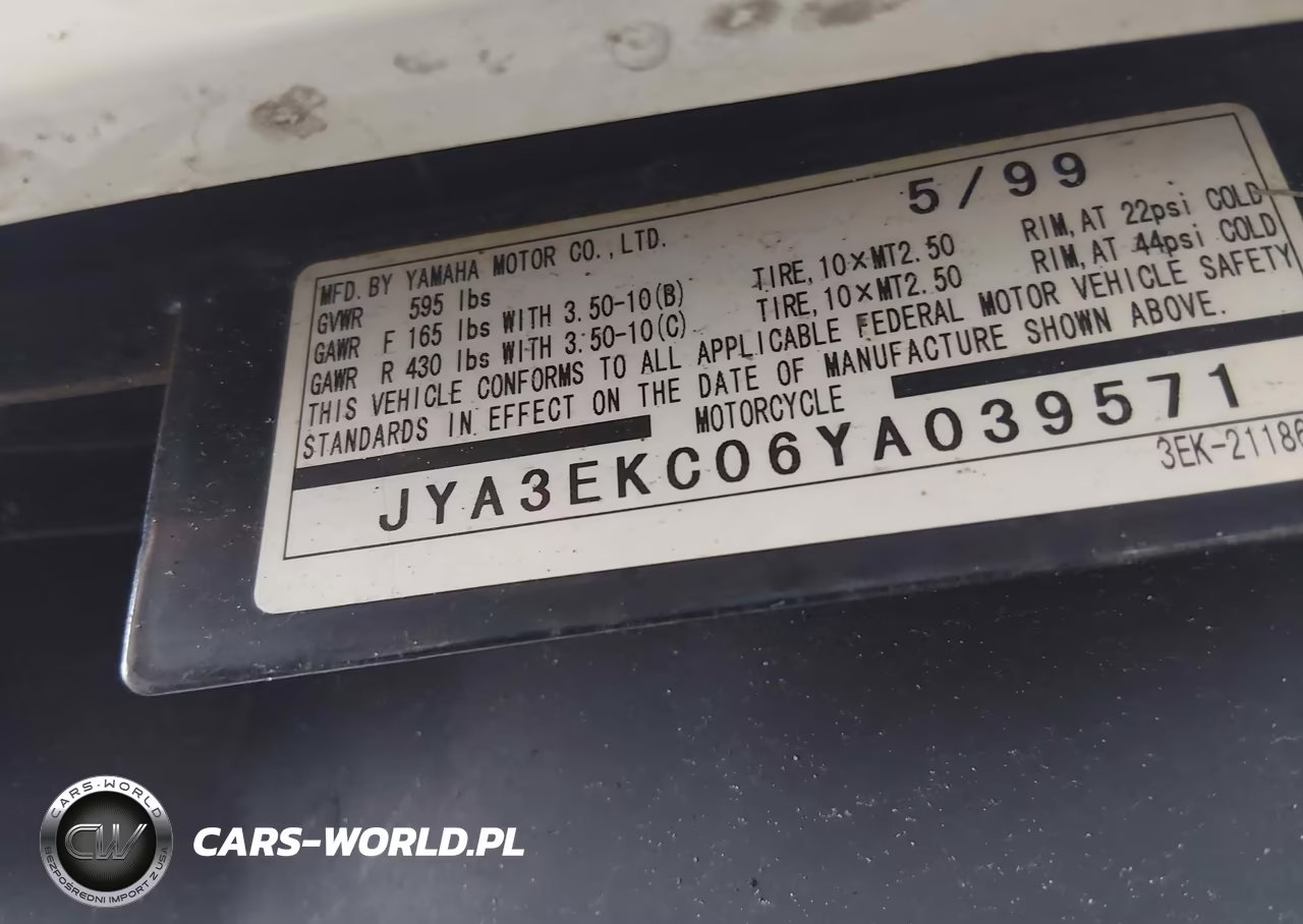 2000 Yamaha Xc125 VIN:JYA3EKC06YA039571 - 10
