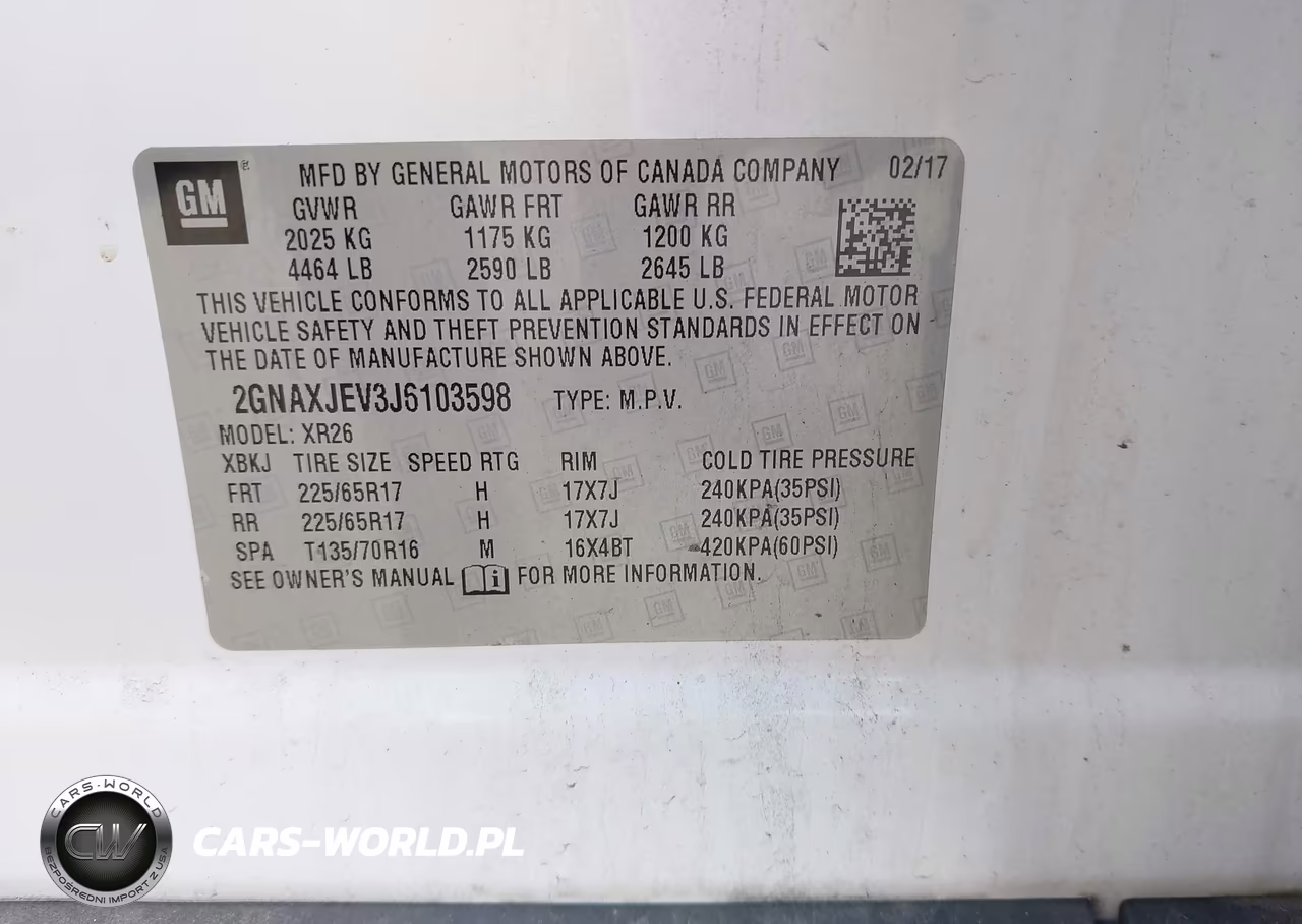 2018 Chevrolet Equinox Lt VIN:2GNAXJEV3J6103598 - 9