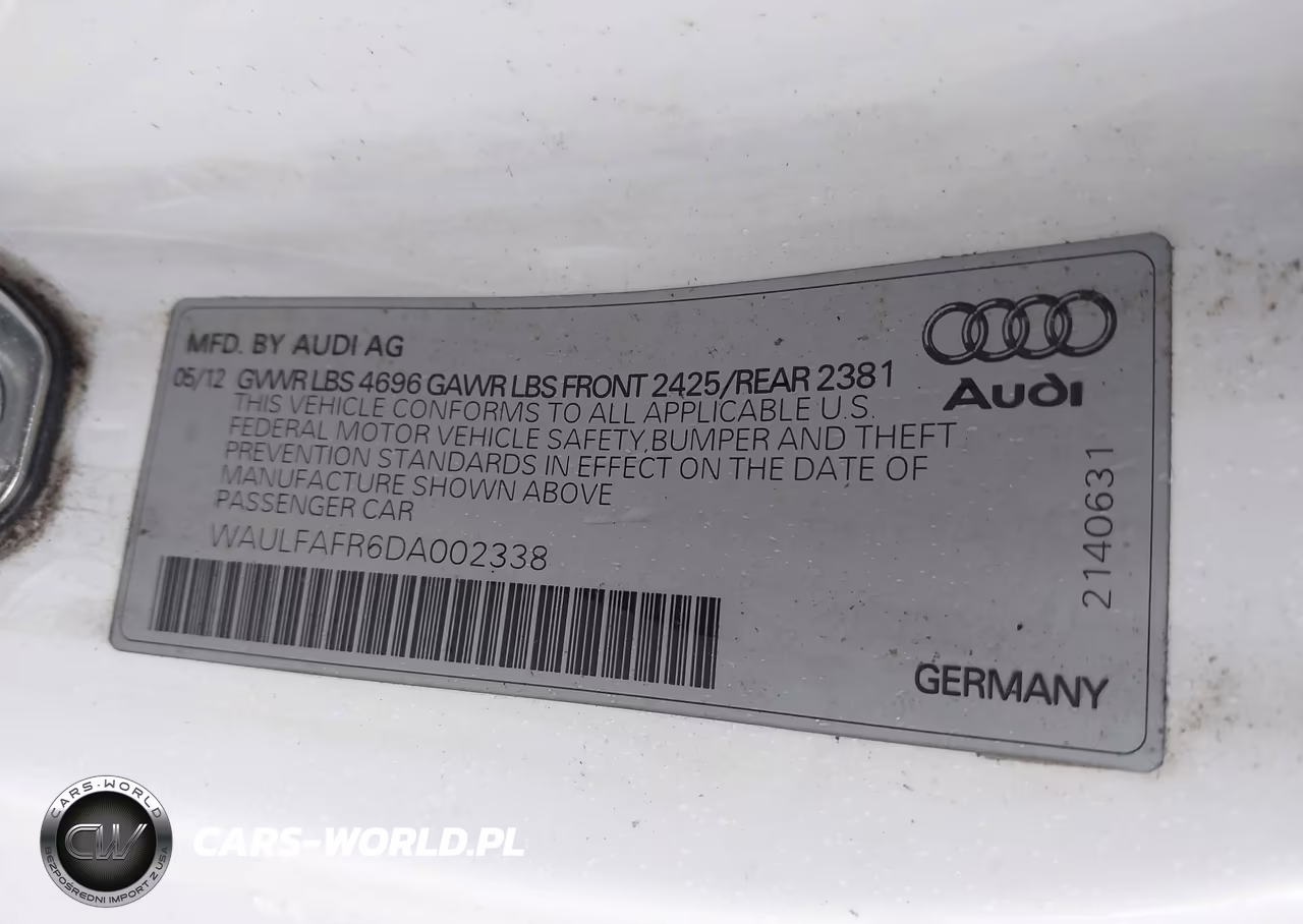 2013 Audi A5 2.0T Premium VIN:WAULFAFR6DA002338 - 9