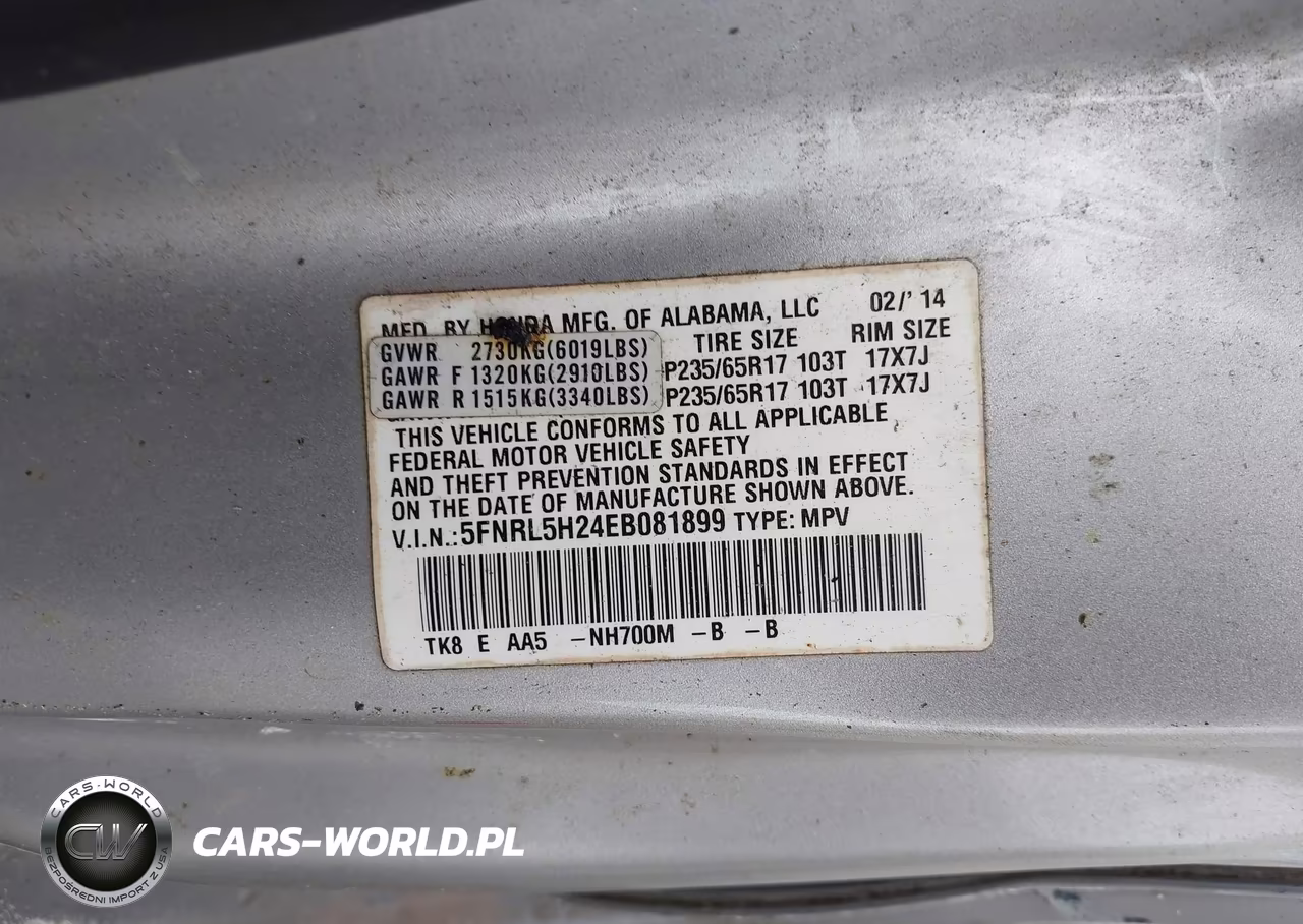 2014 Honda Odyssey Lx VIN:5FNRL5H24EB081899 - 9