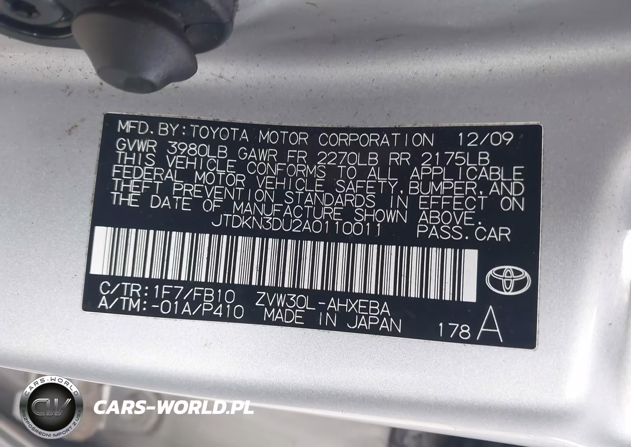 2010 Toyota Prius Iii VIN:JTDKN3DU2A0110011 - 9