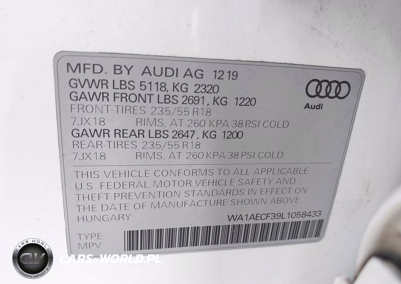 2020 Audi Q3 Premium 45 Tfsi Quattro Tiptronic VIN:WA1AECF39L1058433 - 9