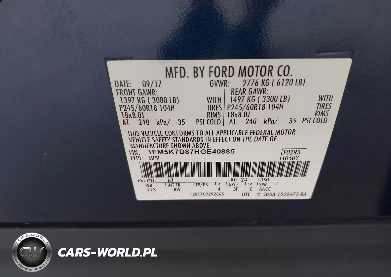 2017 Ford Explorer Xlt VIN:1FM5K7D87HGE40885 - 9