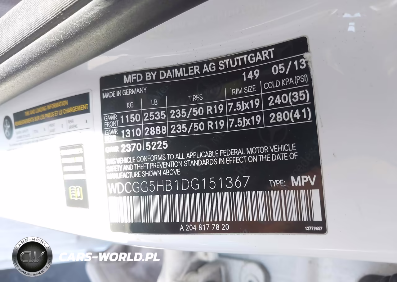 2013 Mercedes-Benz Glk 350 VIN:WDCGG5HB1DG151367 - 9