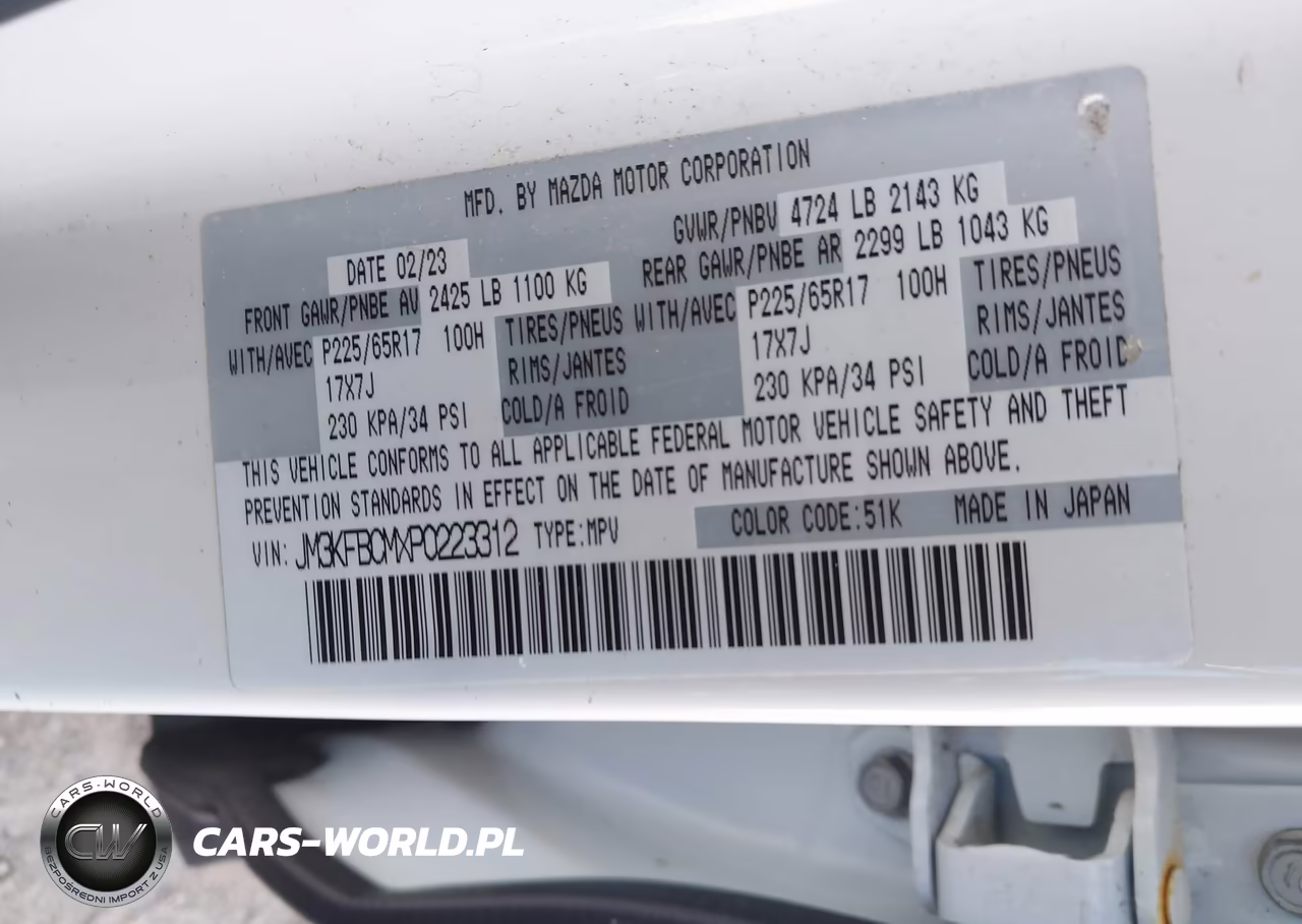 2023 Mazda Cx-5 2.5 S Preferred VIN:JM3KFBCMXP0223312 - 9