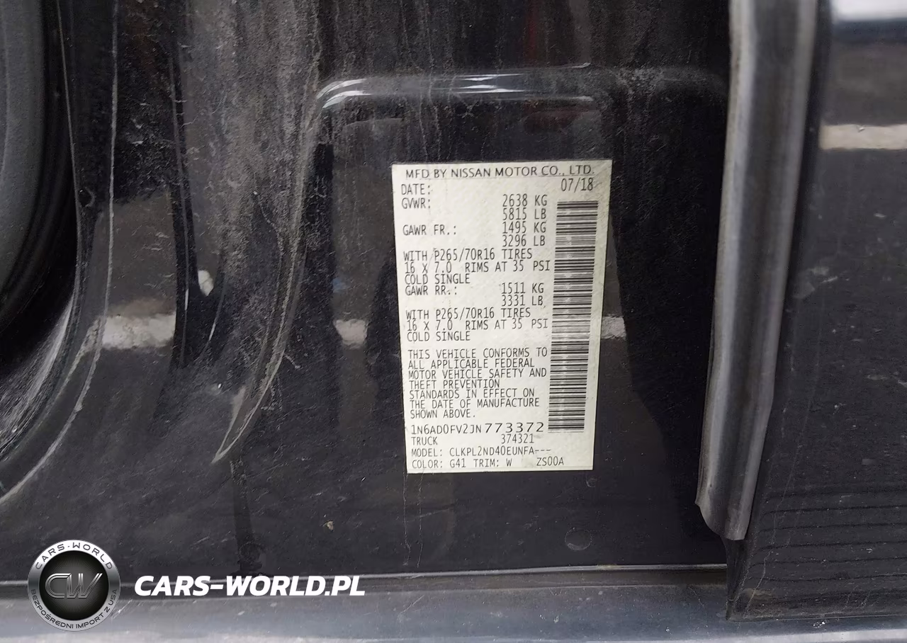 2018 Nissan Frontier Sv VIN:1N6AD0FV2JN773372 - 9