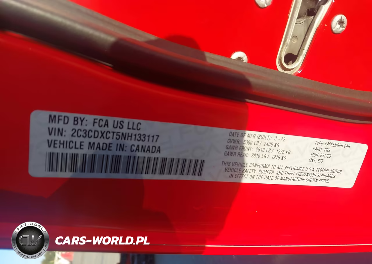 2022 Dodge Charger R-T VIN:2C3CDXCT5NH133117 - 9