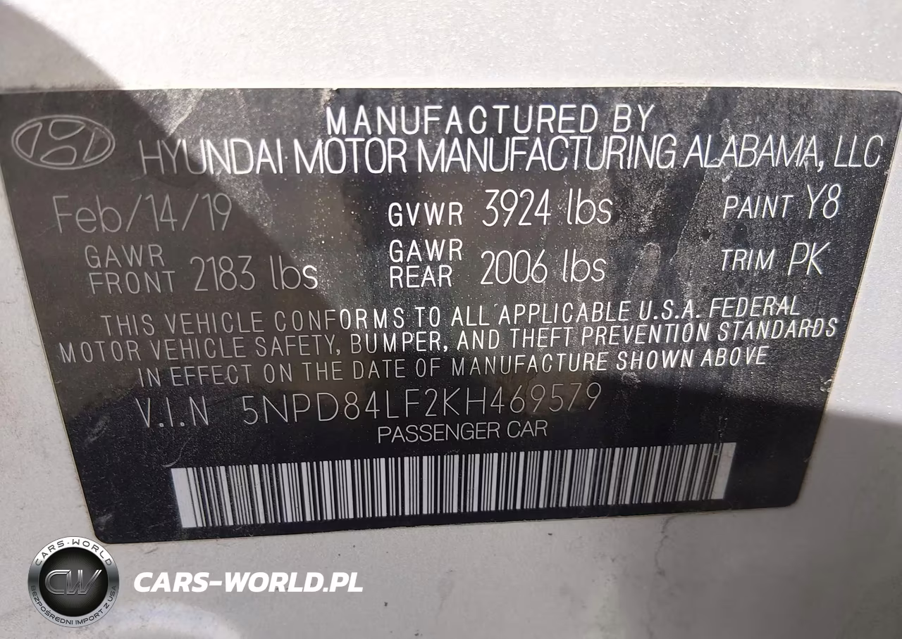 2019 Hyundai Elantra Sel VIN:5NPD84LF2KH469579 - 9