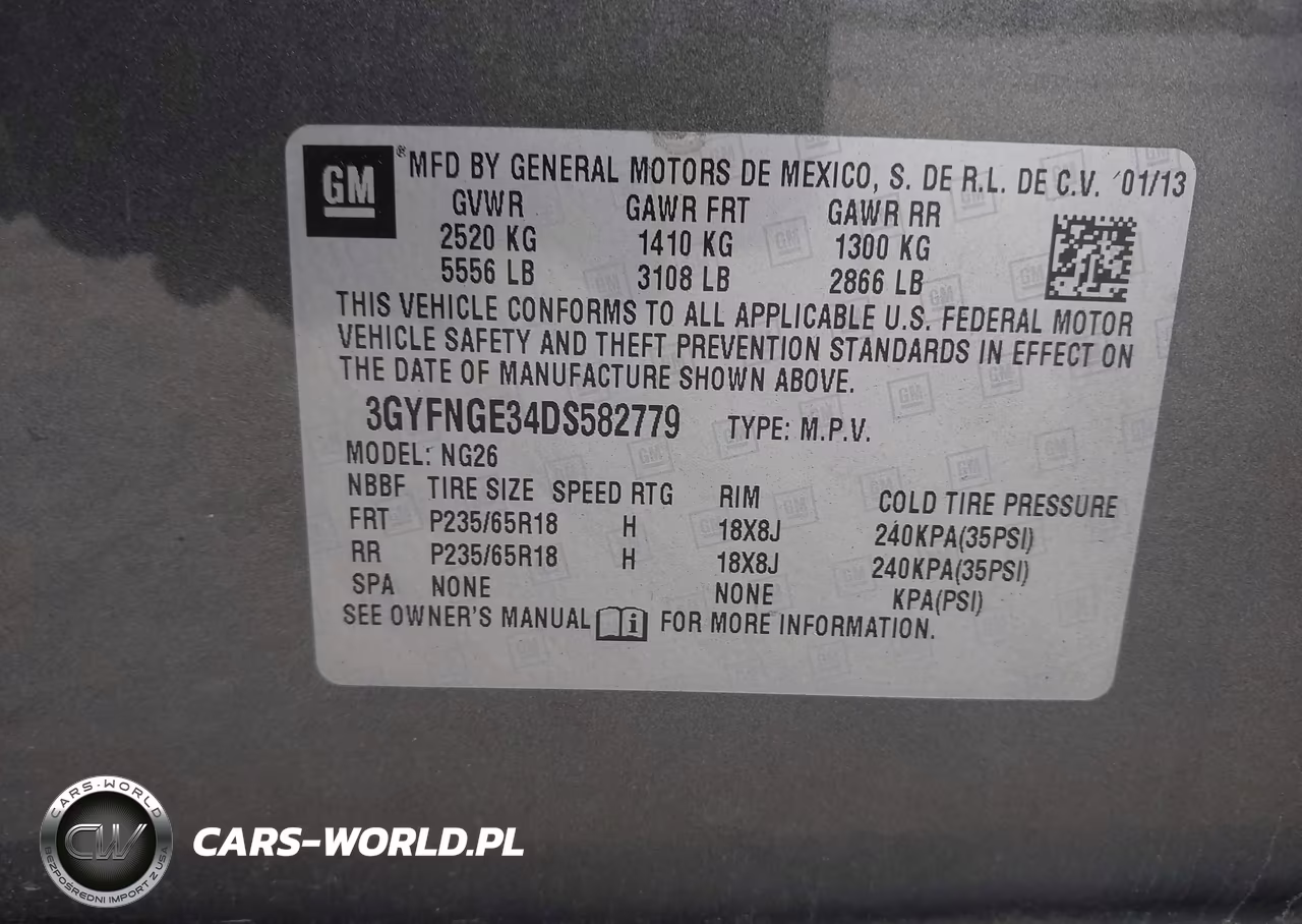 2013 Cadillac Srx Luxury Collection VIN:3GYFNGE34DS582779 - 9