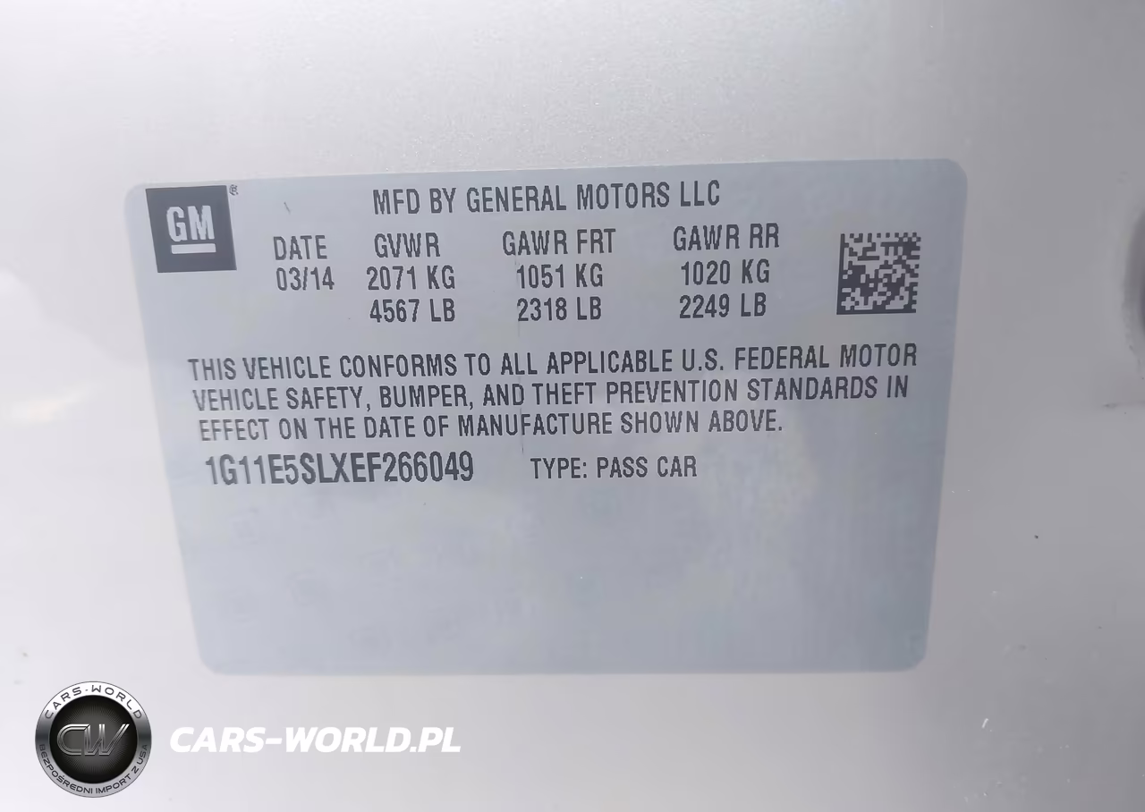 2014 Chevrolet Malibu 2Lt VIN:1G11E5SLXEF266049 - 9