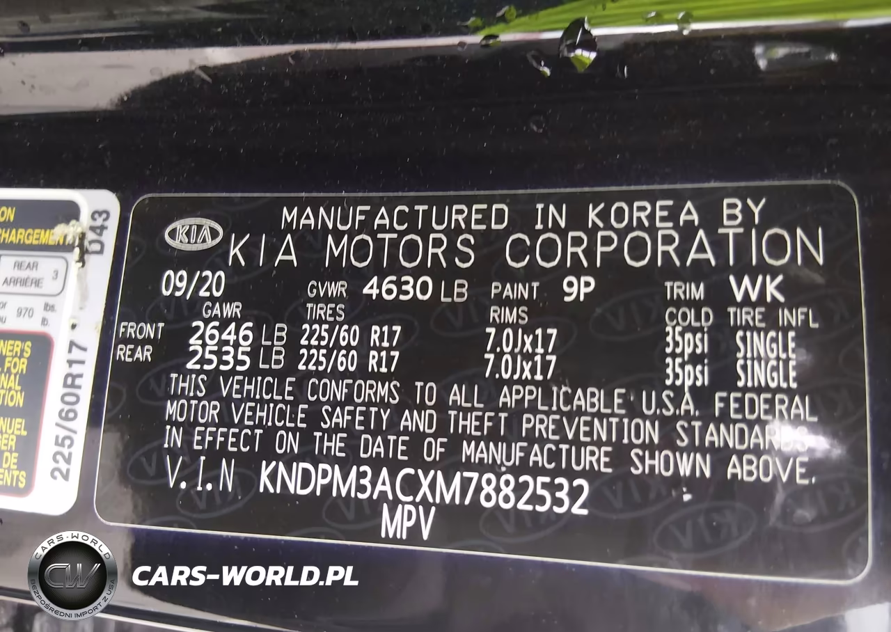 2021 Kia Sportage Lx VIN:KNDPM3ACXM7882532 - 9