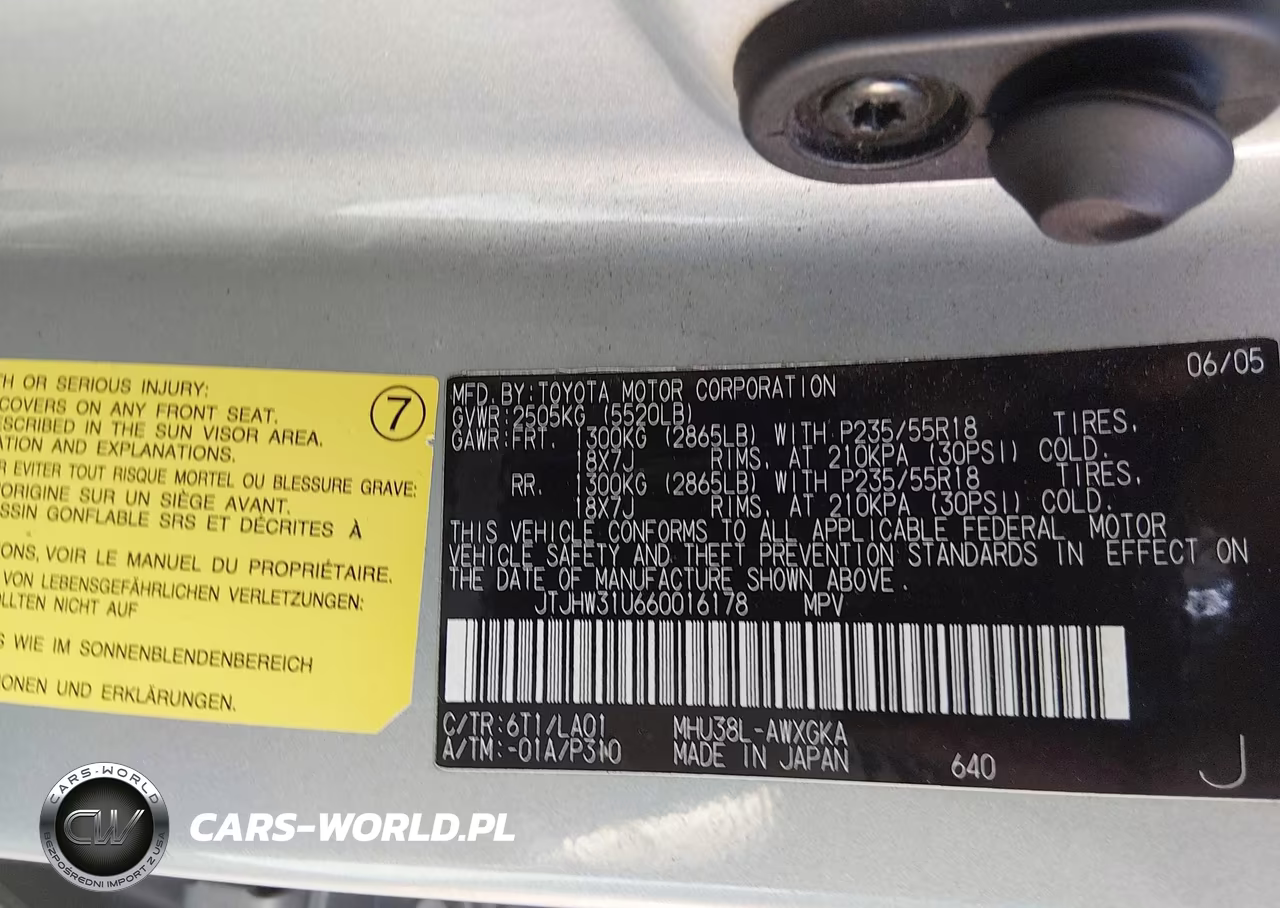 2006 Lexus Rx 400H VIN:JTJHW31U660016178 - 9