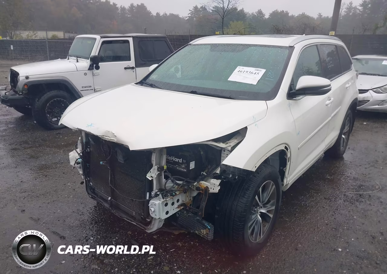 2016 Toyota Highlander Xle V6 VIN:5TDJKRFH5GS341028 - 2