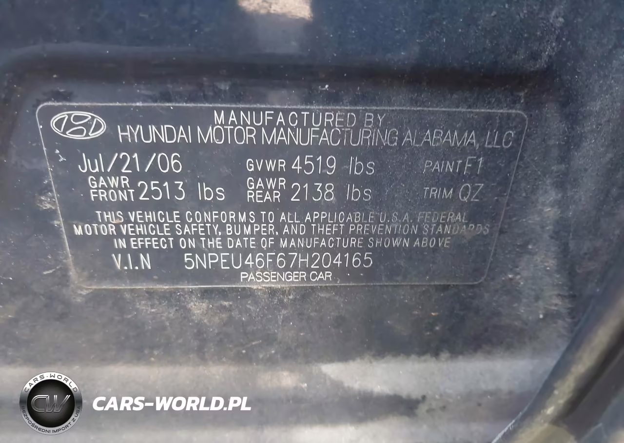 2007 Hyundai Sonata Limited-Se-Se V6 VIN:5NPEU46F67H204165 - 9