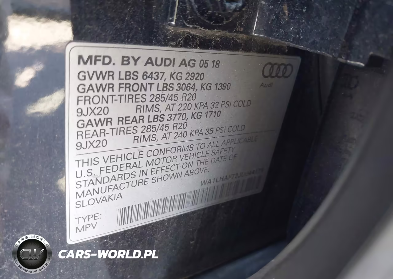 2018 Audi Q7 2.0T Premium VIN:WA1LHAF72JD044179 - 9