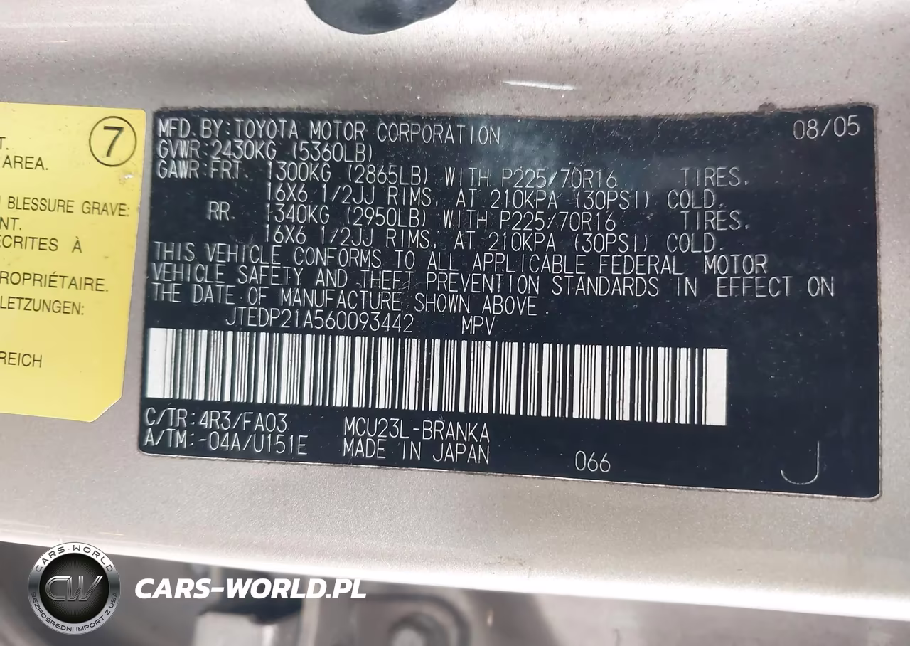 2006 Toyota Highlander V6 VIN:JTEDP21A560093442 - 9