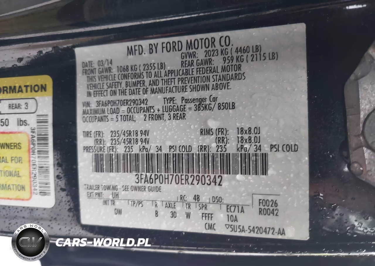 2014 Ford Fusion Se VIN:3FA6P0H70ER290342 - 9