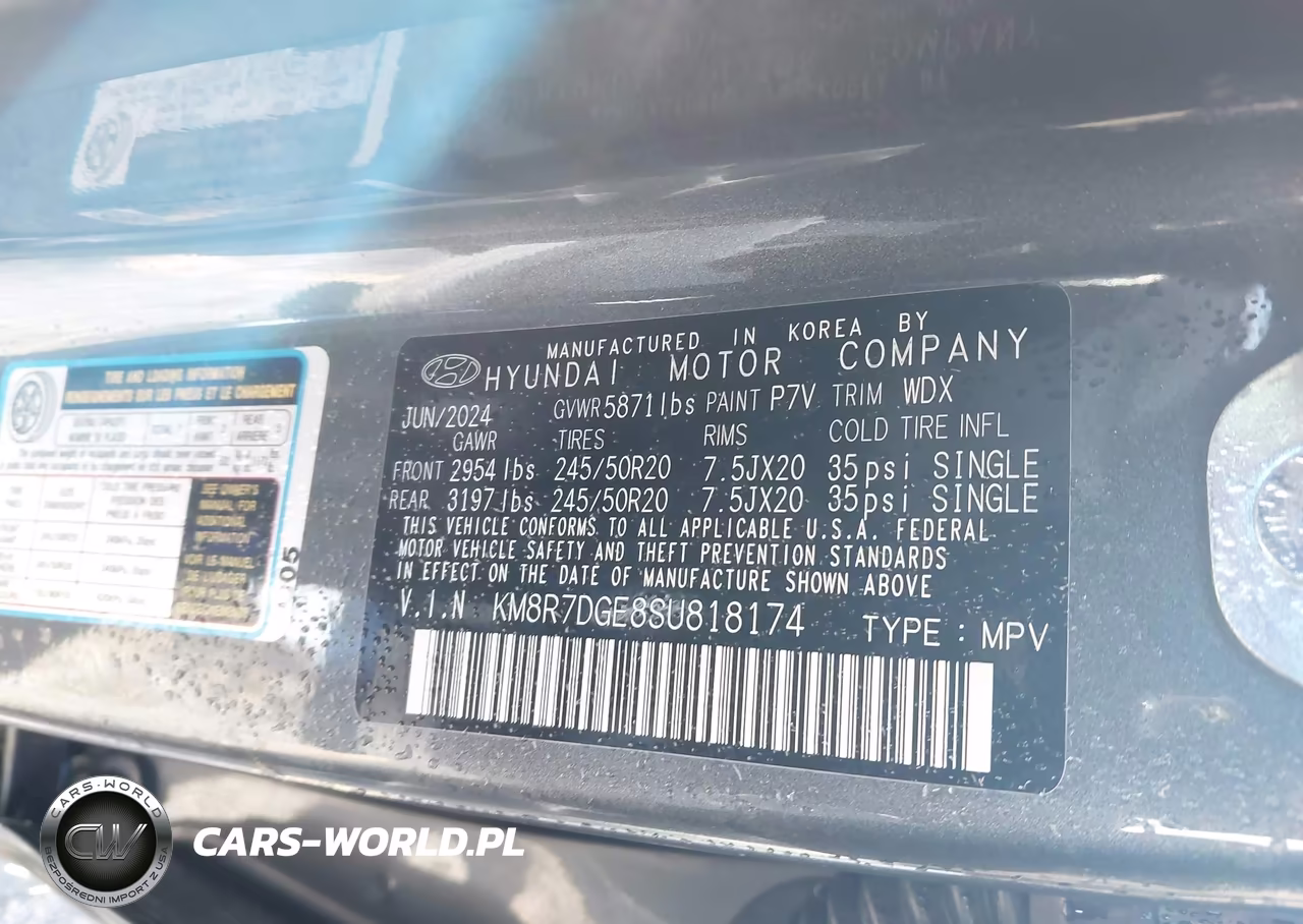 2025 Hyundai Palisade Calligraphy VIN:KM8R7DGE8SU818174 - 9