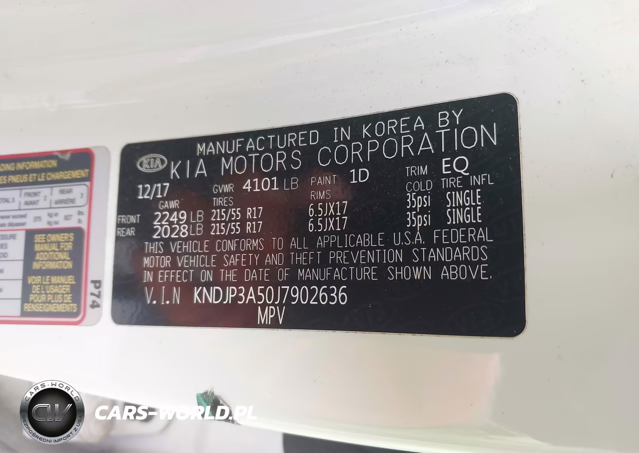 2018 Kia Alma + VIN:KNDJP3A50J7902636 - 9