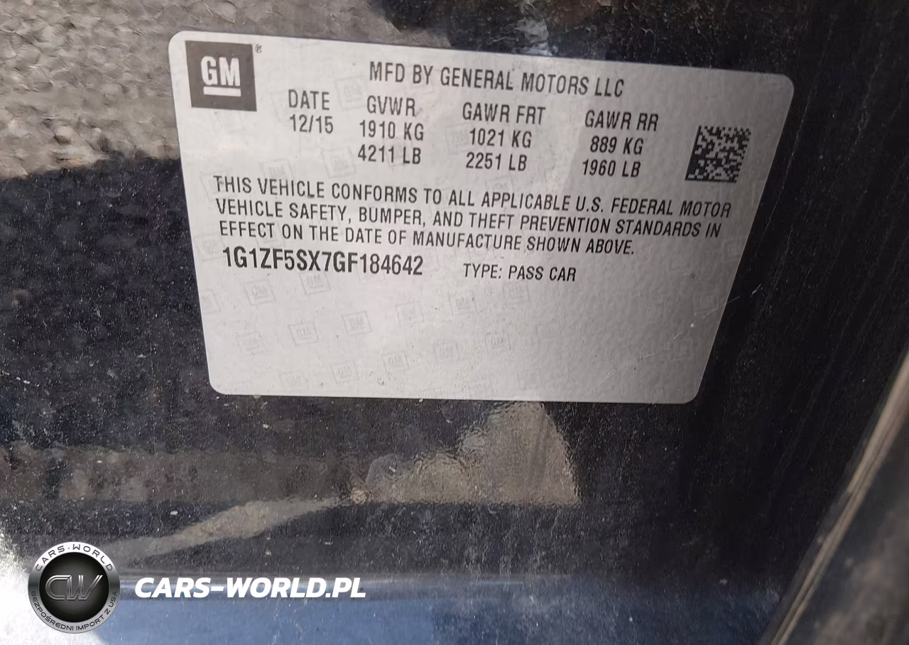2016 Chevrolet Malibu 2Lt VIN:1G1ZF5SX7GF184642 - 9