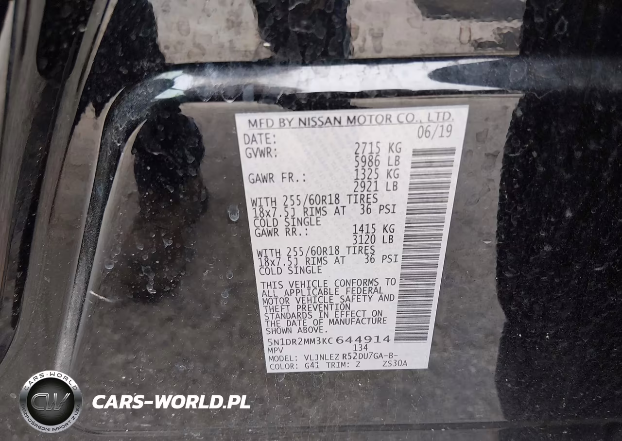 2019 Nissan Pathfinder Sv VIN:5N1DR2MM3KC644914 - 9