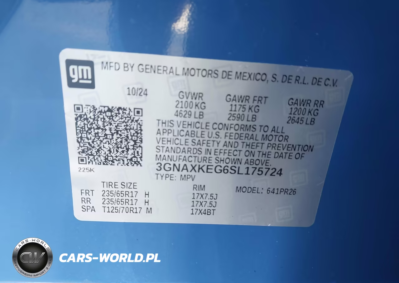 2025 Chevrolet Equinox Fwd Activ VIN:3GNAXKEG6SL175724 - 9