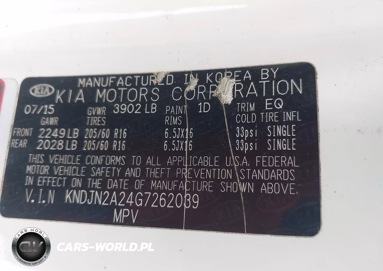 2016 Kia Soul VIN:KNDJN2A24G7262039 - 9