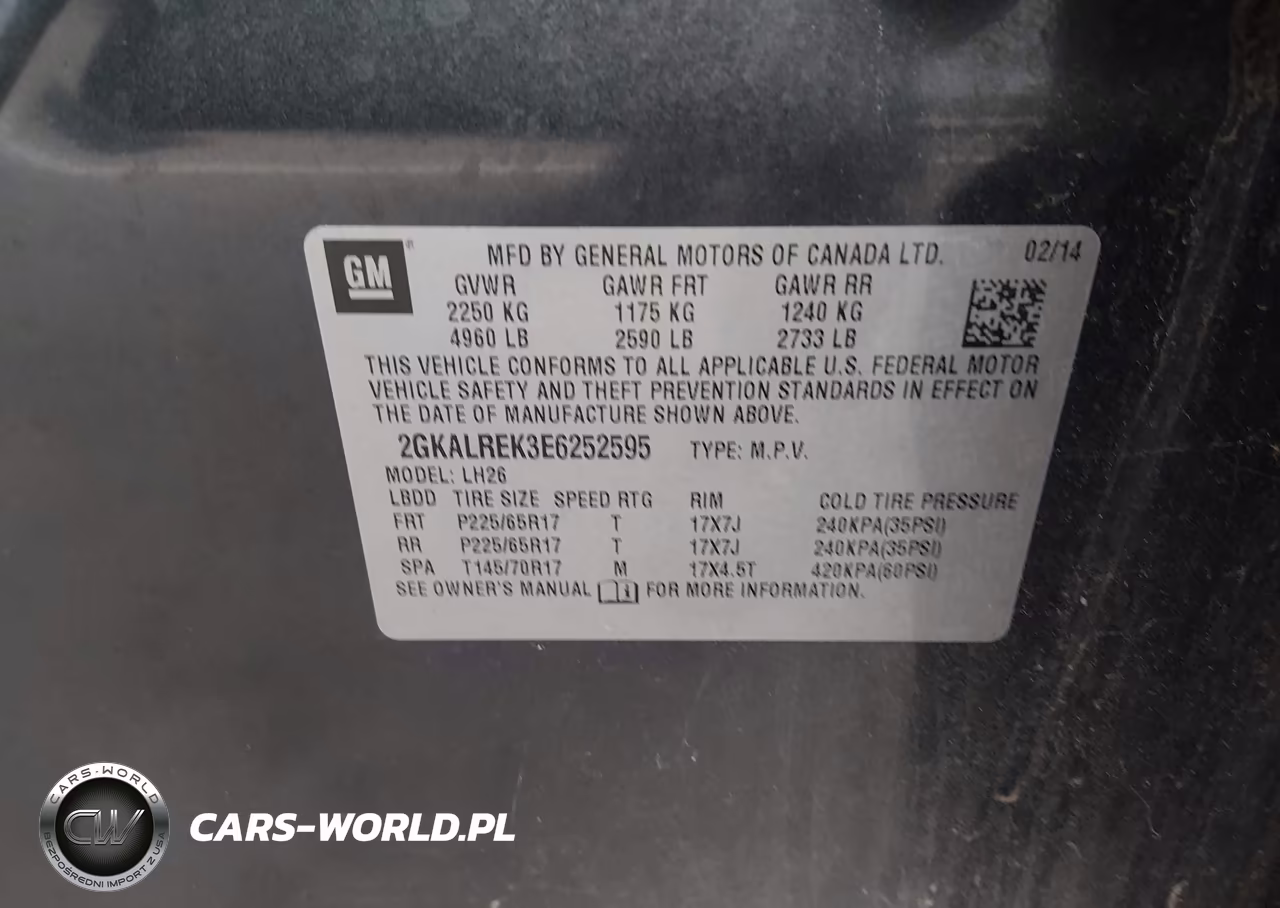 2014 GMC Terrain Sle-2 VIN:2GKALREK3E6252595 - 9