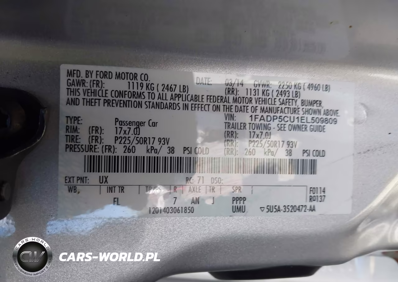 2014 Ford C-Max Energi Sel VIN:1FADP5CU1EL509809 - 9