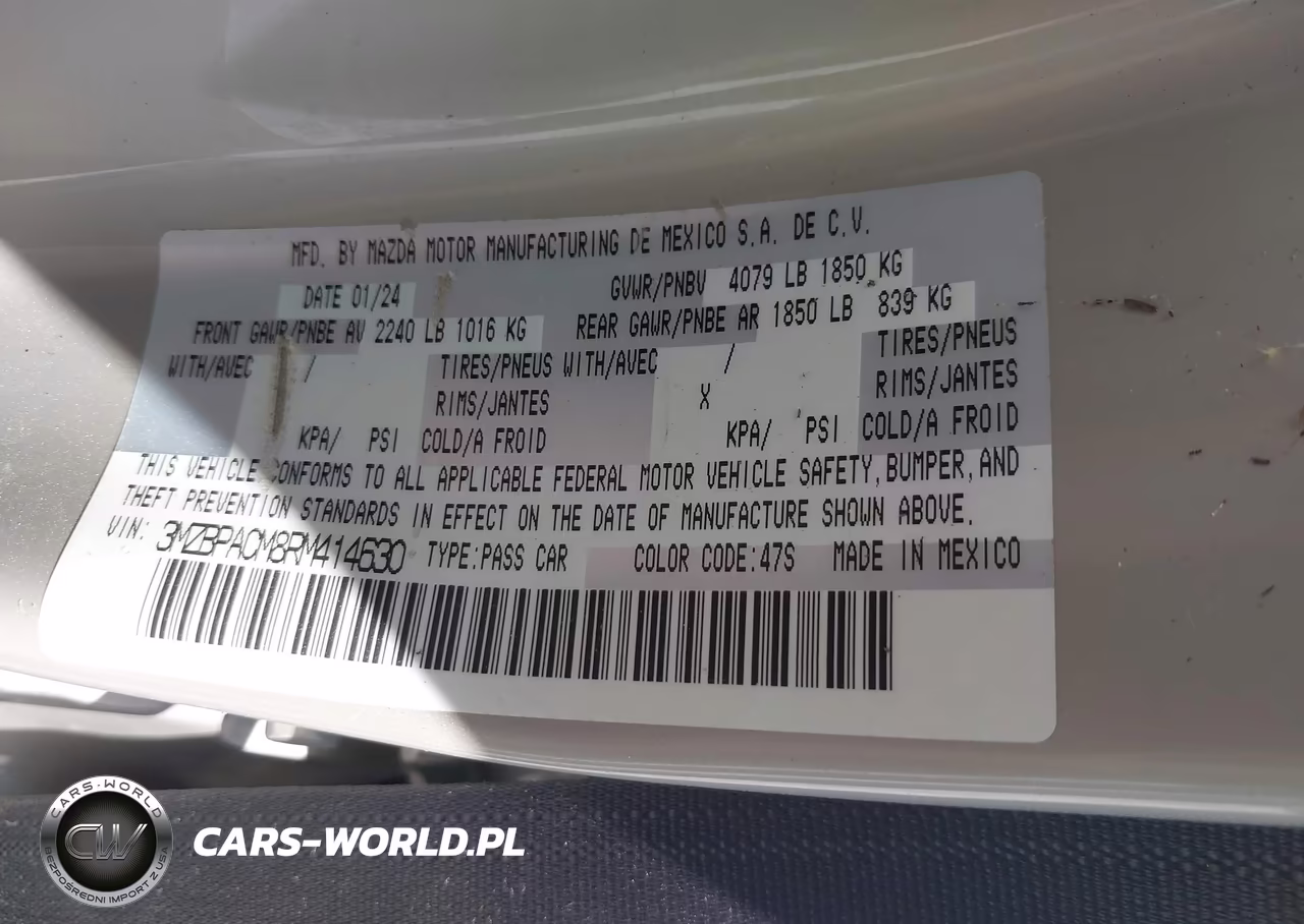 2024 Mazda Mazda3 Sed??N 2.5 S Preferred VIN:3MZBPACM8RM414630 - 9