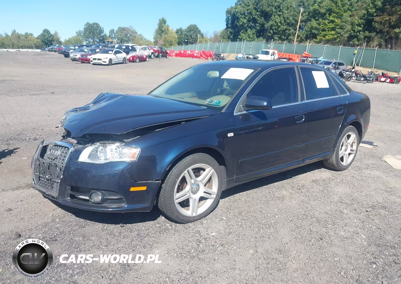 2008 Audi A4 2.0T VIN:WAUDF78E68A093649 - 2