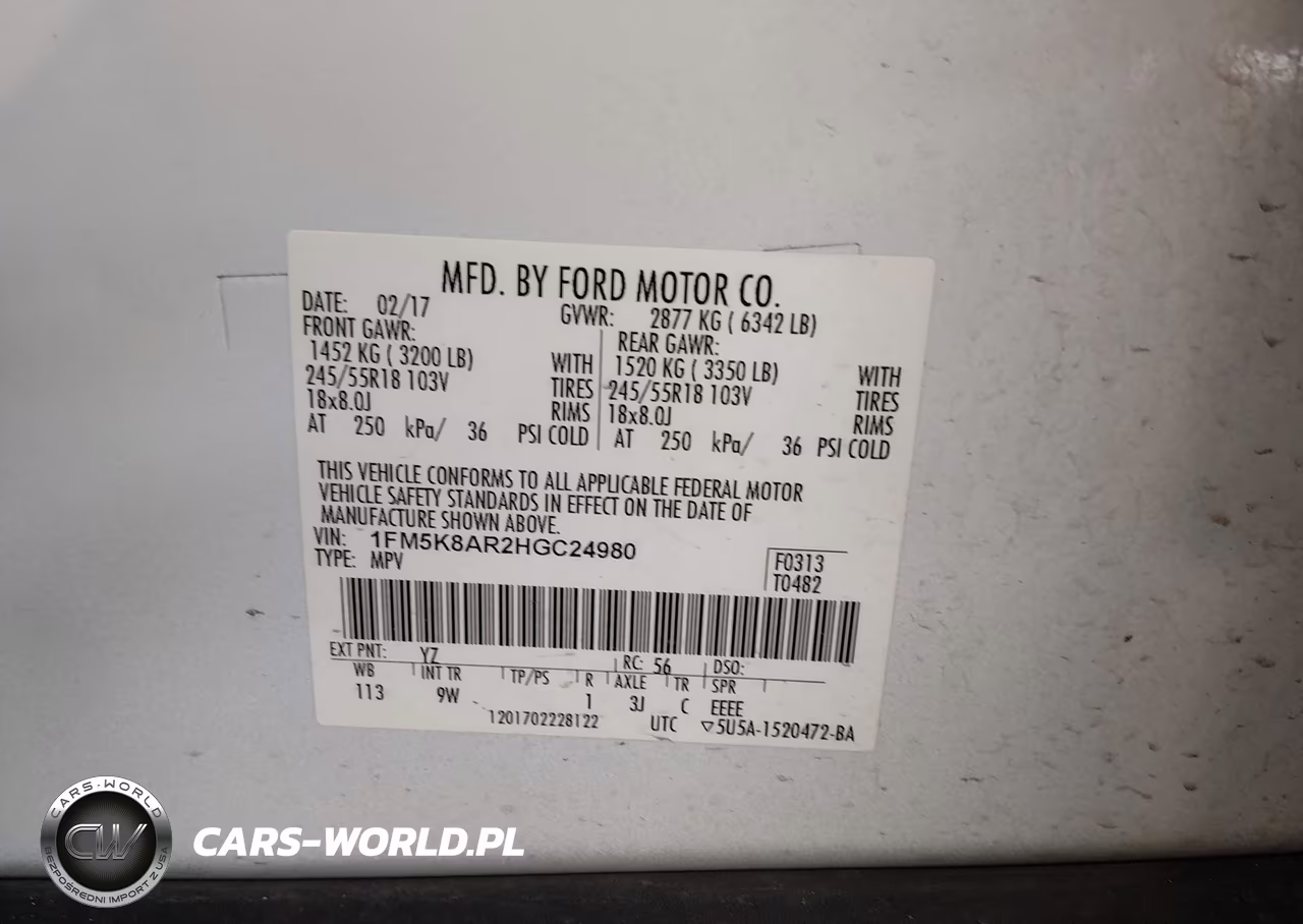2017 Ford Utility Police Interceptor VIN:1FM5K8AR2HGC24980 - 9